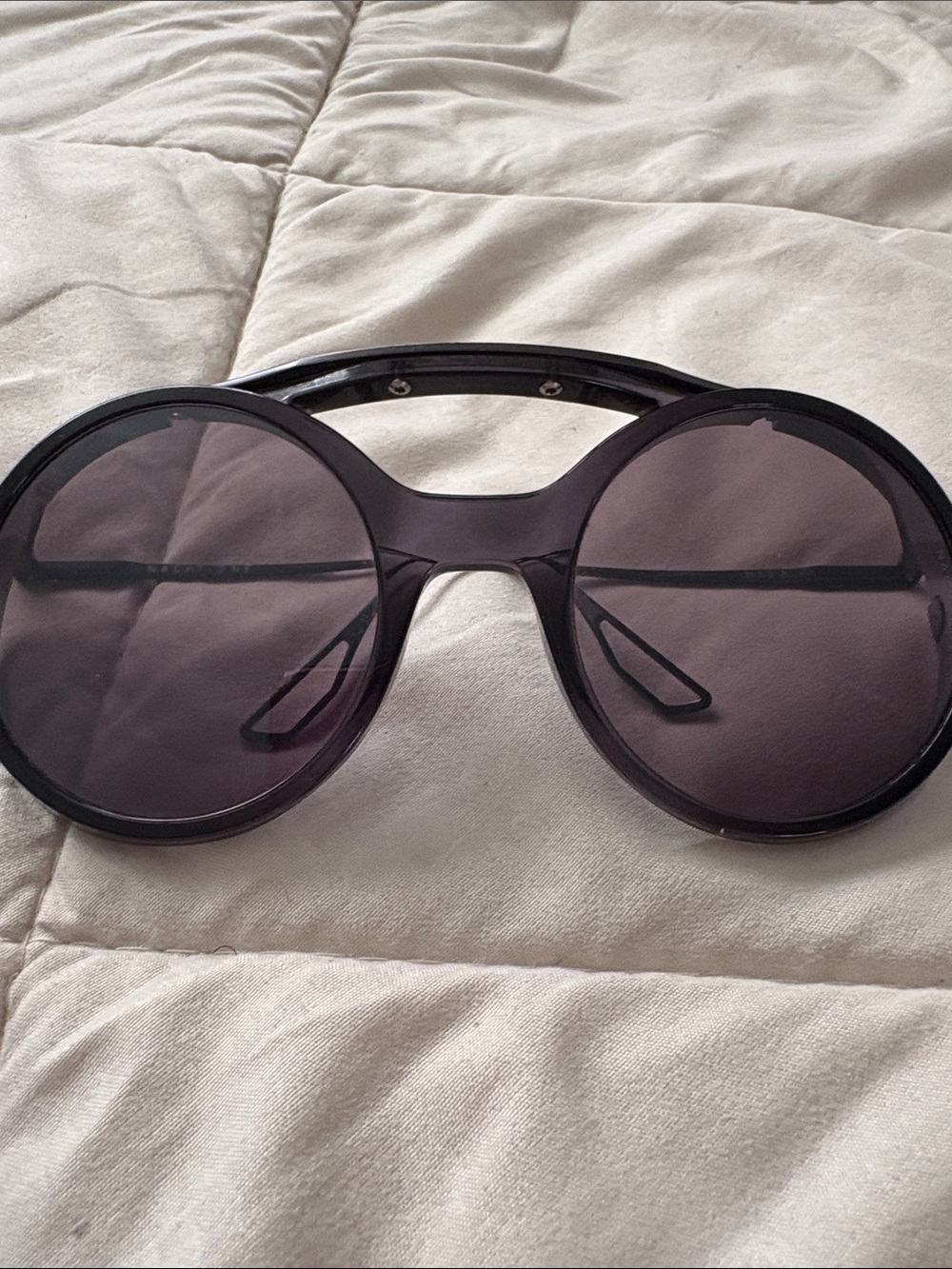 DITA Purple-Tinted Round Sunglasses